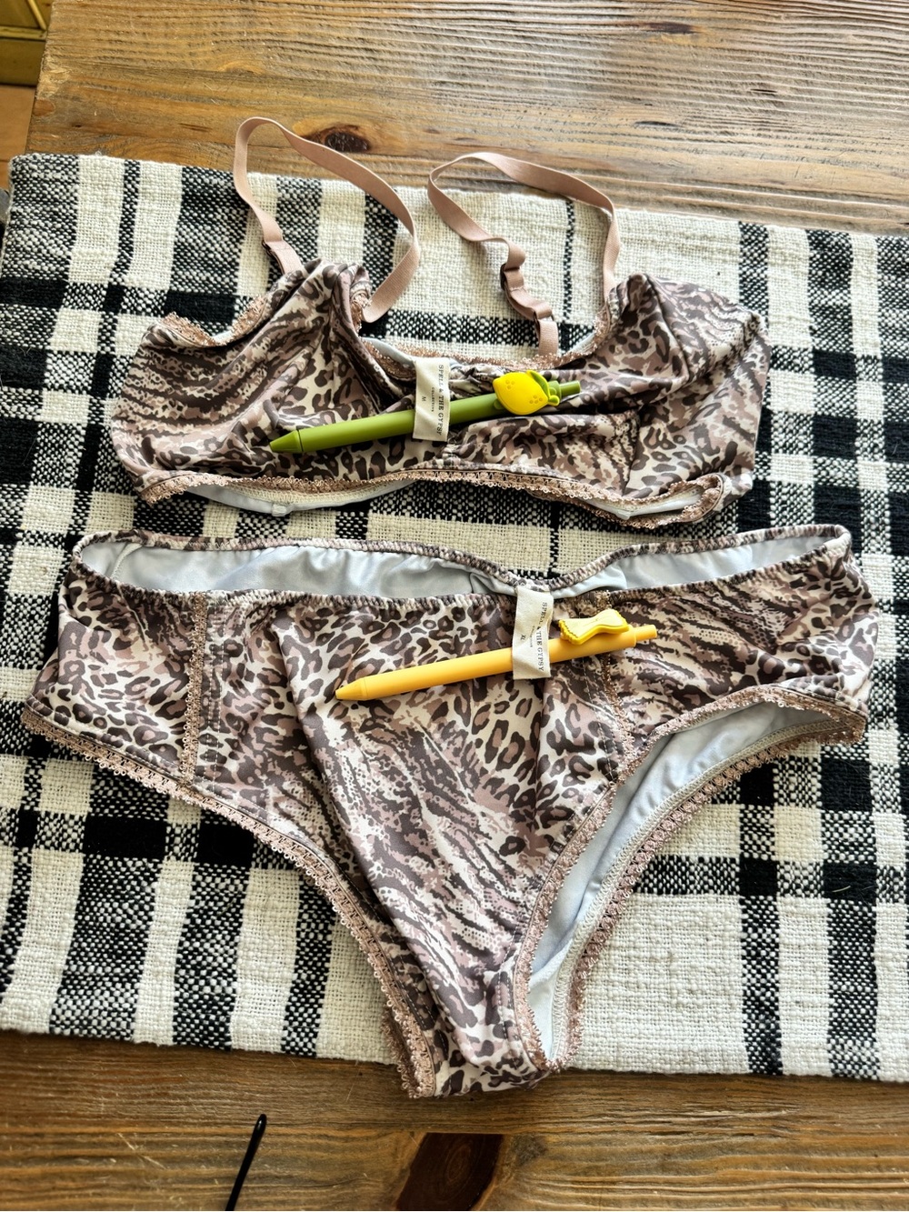 Spell Ada Intimates Taupe and Cream M & XL
